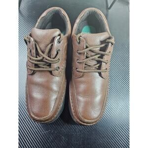 Nunn Bush Mens Cameron Brown Leather Flats 83890 Oxfords Shoes 10.5M